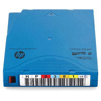 Paquete de 20 cartuchos de datos regrabables HP LTO-5 Ultrium de 3 TB con etiquetado personalizado, sin caja (C7975AK)